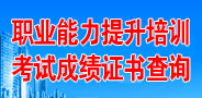 職業能力提升培訓考試成績證書查詢